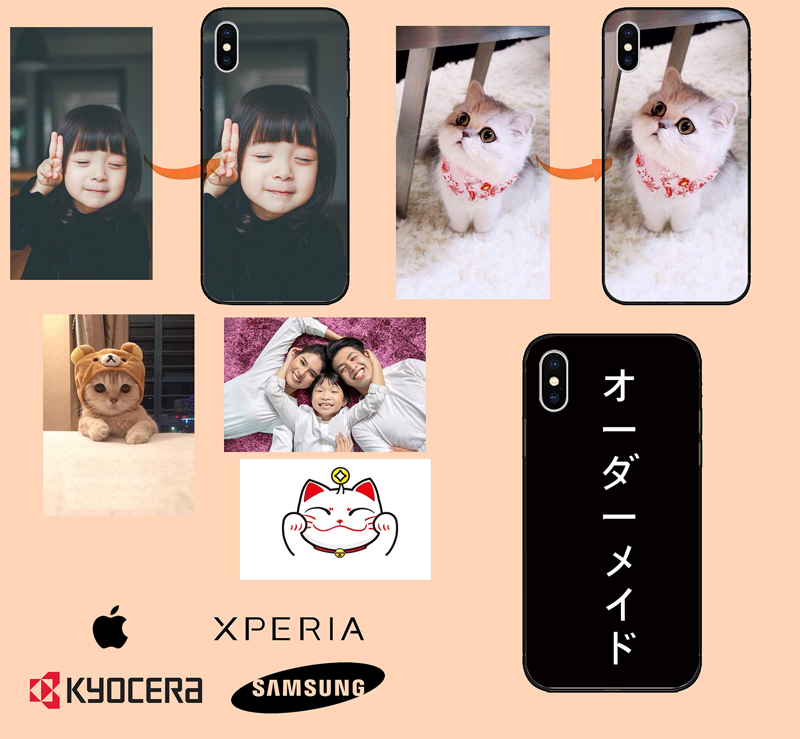 オリジナルスマホケースオーダー承ります。 Amazon.co.jp: 好きな写真で作るオリジナルスマホケース シリコン